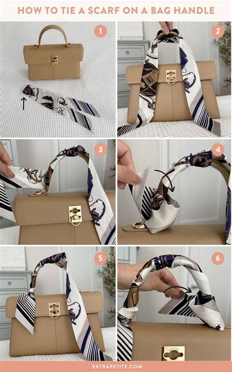 how to tie twilly scarf on bag handle|how to tie handbags with twilly.